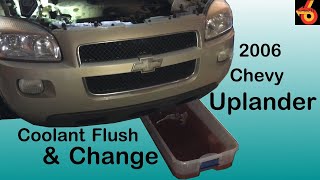 2007 Chevy Uplander Coolant Flush and Change DIY Adventure [upl. by Adirehs]