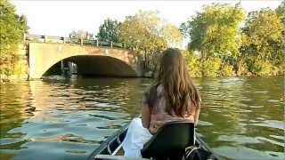 16 Canoe 5HP Outboard Top Speed Test [upl. by Marrissa]