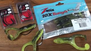 How to Rig amp Fish ZMan Finesse Hard Leg and Pop FrogZ [upl. by Ahsal]