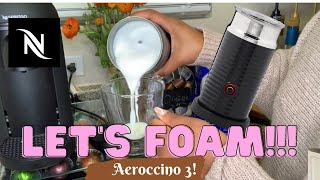 How To Foam Milk With Aeroccino 3 Make Coffee With Foam Tips amp Tricks  Easy Foamed Latte Recipe [upl. by Airemahs]