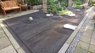 ASMR Japanese Zen garden 禅の庭 [upl. by Ielarol]