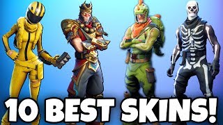 TOP 10 BEST SKINS in Fortnite The COOLEST of all SKINS Fortnite Battle Royale Best Skins [upl. by Carie]