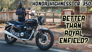 METEOR 350 vs HONDA Higness CB 350  HONEST REVIEW [upl. by Llenral]