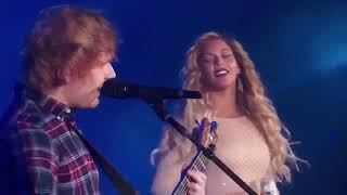 Ed Sheeran and Beyonce  Live Perfect Duet [upl. by Zarla]