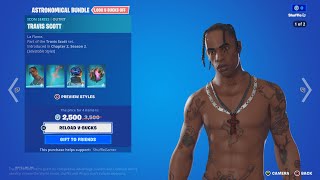 TRAVIS SCOTT IS BACK Fortnite Item Shop [upl. by Nurse]