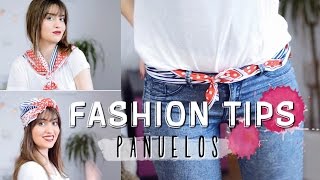 12 formas de usar un pañuelo  FASHION TIPS [upl. by Gil]