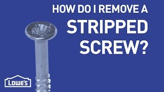 How Do I Remove A Stripped Screw  DIY Basics [upl. by Relly]