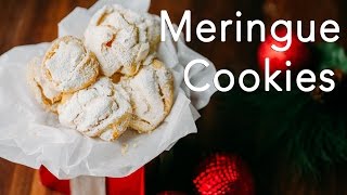 Easy Meringue Cookies Recipe  Perfect Holiday Dessert [upl. by Yennep]