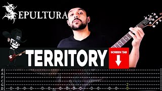 【SEPULTURA】 Territory  cover by Masuka  LESSON  GUITAR TAB [upl. by Lama536]