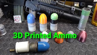 3D Printed Ammo Shooting 40mm for CHEAP [upl. by Pesvoh]