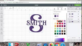 How To Slice a Letter To Make a Monogram in Cricut Design Space [upl. by Dunseath]