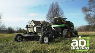 ABI Gravel Grader  Driveway Grader for the RideOn Mower [upl. by Haisej]