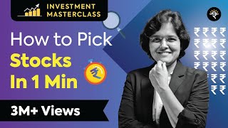 How to pick stocks under 1 min  Investment Masterclass [upl. by Nisotawulo]