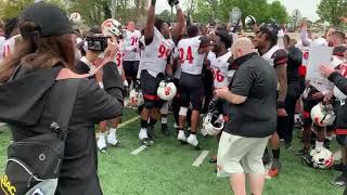 Tusculum University Football SAC Championship Celebration Video [upl. by Arteid547]