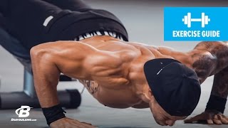 Decline Explosive PushUp  Exercise Guide [upl. by Musette]