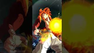 SS4 GOGETA WHEN ATTACKED BY OMEGA SHENRON 👊 shorts dragonball dbgt [upl. by Yrneh358]