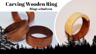 Veneer Wood Ring Holzringe aus Furnier [upl. by Rube]