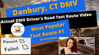 ACTUAL DRIVERS TEST Danbury CT DMV Route Behind Wheel Driving Adult Training Course 1 Connecticut [upl. by Noswal]