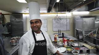 Kitchen food preparation at a 5 Star heritage hotel in north India [upl. by Syd]