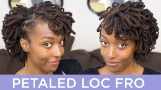 Loc Hairstyle Tutorial Petaled Loc Fro [upl. by Engdahl336]