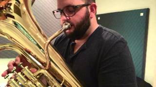 Uptown Funk Euphonium Loop  Tubavisionary [upl. by Allemat]