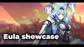 Eula C0 Full F2P Showcase Damage [upl. by Eartnoed]