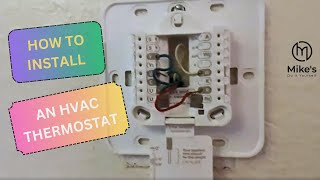 HVAC Thermostat Install [upl. by Cousins858]