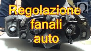 Tutorial regolazione fari auto  esempio su fiat punto mk2 188 [upl. by Anaujik]