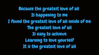 Whitney Houston  Greatest Love Of All Lyrics HD [upl. by Ribaudo]