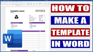 How to create a template in Word  Microsoft Word Tutorials [upl. by Saba]