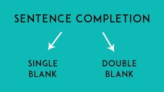 Sentence Completion  Tricks and Strategies [upl. by Lamoureux690]