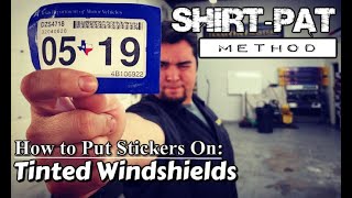 How To Put Stickers on Tinted Windshields [upl. by Teak630]