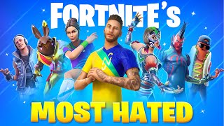 30 MOST HATED Fortnite Skins [upl. by Gabe298]