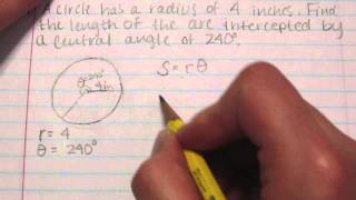 How to find an arc length of a circle [upl. by Janek]