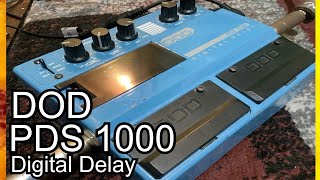 Dod PDS 1000 Digital Delay Rare pedal review [upl. by Wehttan]