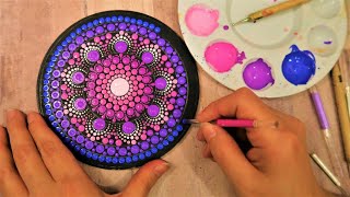 SIMPLE Dot Mandala Painting For BEGINNERS  Lydia May [upl. by Sorazal901]