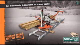 Scierie Mobile pour Tronçonneuses  PortaMill PM14 de Scieries Norwood  Industries Renaud Gravel [upl. by Annuahs]