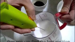 How To Make Latte Art with Mini Milk Frother [upl. by Alinoel622]