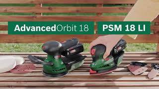 Schleifpower  AdvancedOrbit 18 und PSM 18 LI von Bosch [upl. by Nnylyam]