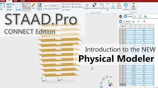 Introduction to STAADPro CONNECT Editions Physical Modeler [upl. by Sindee911]