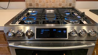 Samsung NX58H9500WS Gas Range  Oven Natural Gas to LP Conversion [upl. by Ahsocin]