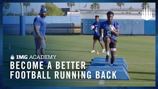 3 Football Drills to Become a Better Running Back [upl. by Hayott]