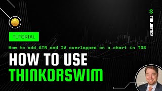 Thinkorswim TOS Tutorial How to add ATR and Implied Volatility overlapped on a chart in TOS [upl. by Larred138]