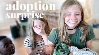 Surprising Our Kids With Their New Adopted Brother  Name Reveal [upl. by Tiebold]