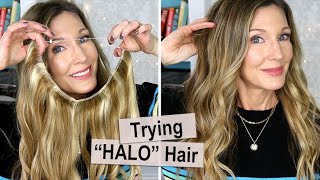 TryItTuesday  Affordable Amazon quotHALOquot Hair Extensions [upl. by Harri794]