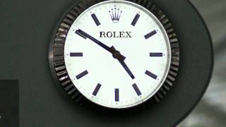 JCDecaux France Rolex Clock Sponsoring Paris CDG Airport [upl. by Vasili]