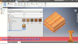 How To Add Material In Inventor Library [upl. by Mckee850]