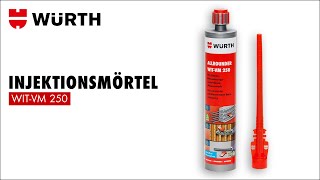 Injektionsmörtel Allrounder WITVM 250  Würth AG [upl. by Carilyn]