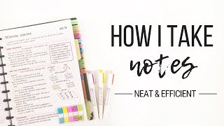 How I take notes  Tips for neat and efficient note taking  Studytee [upl. by Sitruc]