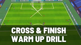 Crossing amp Finishing Drill  U13 U14 U15  FootballSoccer  2021 [upl. by Hartzell]